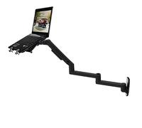 NBGYSH Bras à ressort mécanique en alliage d'aluminium pour ordinateur portable - Support mural pour ordinateur portable - Support de moniteur d'ordinateur portable (noir)