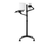 NBGYSH Support ergonomique 2 en 1 pour ordinateur portable - Support de clavier réglable en hauteur pour ordinateur portable - Bureau à domicile (noir)