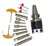 NBH2084 Jeu de têtes d'alésage fines BT30 BT40 NT30 NT40 BT50 NT50 R8 SK30 SK40 SK50 C20 MT2 MT3 MT4 MT5 Porte-outils d'alésage 8 pièces(NT50-NBH2084-8PCS)