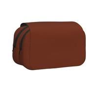 NBHDZENGW Bamboo Shoot Trousse à crayons double couche en tissu polyester de qualité supérieure Motif imprimé Marron