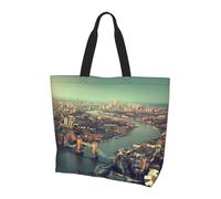 NBHDZENGW Célèbre Grand sac fourre-tout pour femme, sac de courses en polyester résistant à l'eau avec une seule bandoulière, sac fourre-tout spacieux et léger pour tous les jours