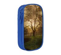 NBHDZENGW Countryside Farm Trousse à crayons double couche de grande capacité, organiseur en polyester durable imprimé personnalisé pour l'école, le bureau, les voyages, fournitures artistiques