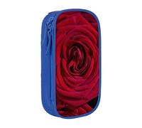 NBHDZENGW Garden Roses Trousse à crayons double couche de grande capacité, organiseur en polyester durable imprimé personnalisé pour l'école, le bureau, les voyages, fournitures artistiques