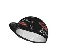 NBHDZENGW Leopard Lips Casquette de cyclisme en maille, respirante à séchage rapide avec bande élastique, casquette de sport de plein air imprimée pour course à pied, randonnée, camping Noir