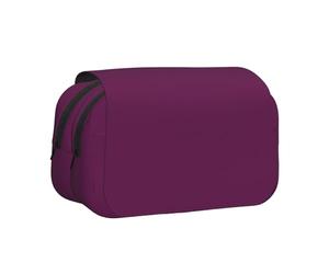 NBHDZENGW Morning Glory Trousse à crayons double couche avec couvercle rabattable Violet Grande capacité Tissu polyester de qualité supérieure Motif imprimé complet Idéal pour l'école, les voyages