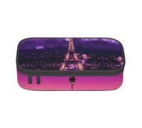 NBHDZENGW Pink Paris Trousse à crayons de grande capacité avec compartiments multiples pour l'école, le bureau, les voyages en polyester durable (motif imprimé élégant)