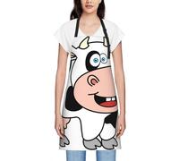 NBHDZENGW Tablier imperméable pour femme - Imprimé complet - En polyester durable avec attaches - Résistant aux taches