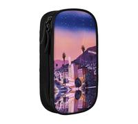 NBHDZENGW The Old Hollywood Trousse à crayons double couche de grande capacité avec impression personnalisée en polyester durable pour l'école, le bureau, les voyages, les fournitures artistiques et