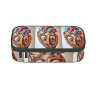 NBHDZENGW Trousse à crayons de grande capacité en polyester durable avec motif graphique de l'anatomie humaine, pour l'école, le bureau, les voyages