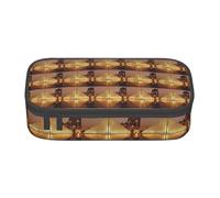 NBHDZENGW Trousse à crayons de grande capacité Musée du Louvre à Paris, trousse de toilette multi-compartiments pour l'école, le bureau, les voyages en polyester durable (design imprimé élégant)