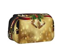 NBHDZENGW Trousse à crayons double couche à rabat avec motif de Noël Camel in The Distance - Grande capacité - Tissu polyester de qualité supérieure - Motif imprimé complet - Idéal pour l'école, les