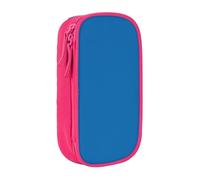 NBHDZENGW Trousse à crayons double couche bleue de Berlin, organiseur en polyester durable imprimé personnalisé pour l'école, le bureau, les voyages, fournitures artistiques, maquillage, rose, Taille