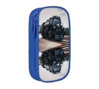 NBHDZENGW Trousse à crayons double couche de grande capacité avec motif train d'équipe, organiseur en polyester durable pour l'école, le bureau, les voyages, les fournitures artistiques, le maquillage