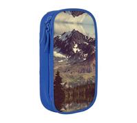 NBHDZENGW Trousse à crayons double couche de grande capacité, motif paysage de montagnes, organiseur durable en polyester pour l'école, le bureau, les voyages, les fournitures artistiques, le