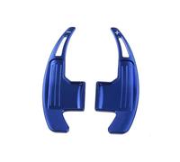 NBHGFF Extensions Palettes Changement Vitesse Pour Ford Pour Mustang 2015 2016 2017 2018 2019 2020 2 Pièces Palettes Changement Vitesse D'extension Volant Voiture En Aluminium(Blue)