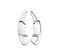 NBHGFF Paddle Shifter Extensions Pour Ford Pour Lincoln Pour MKX 2015 2016 2017 2018 2019 2 Pièces En Aluminium Voiture Volant Changement De Vitesse Palette Manette De Vitesse Extension(Argent)