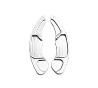 NBHGFF Paddle Shifter Extensions Pour Ford Pour Mondeo Pour Edge 2015 2016 2017 2018 2019 Palette De Changement De Volant En Aluminium, Extension De Levier De Vitesse(Argent)