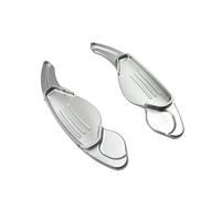 NBHGFF Paddle Shifter Extensions Pour Jaguar Pour F-PACE Pour XFL 2016 2017 2 Pièces Voiture Dans L'extension De Changement De Vitesse À Palette De Direction(Argent)