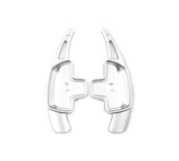 NBHGFF Volant Voiture Vitesse Prolonger Palettes Pour Benz Pour ABCE Pour CLA Pour CLS Pour GLA Pour GLC Pour GLE Classe S 2 Pièces Extension Levier Vitesse Volant Voiture En Aluminium(Argent)