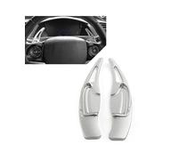 NBHGFF Volant Voiture Vitesse Prolonger Palettes Pour Civic 9th 2012 2013 2014 2015 Pour CRV 2012 2013 2014 2015 2016 2017 Extension Levier Vitesse En Aluminium Pour Voiture(Argent)