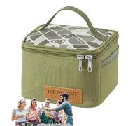 Nbhuiakl Kit d'épices de Camping, kit d'épices de Camping Transparent, récipient à épices en Oxford, épices de Cuisine pour Barbecue de Camping avec Sac à Dos d'épaule