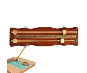 Nbhuiakl Tableau d'affichage de billard, compteur de score en bois et tableau d'affichage transparent, compteur de score de billard, sport, réutilisable, pour 2 joueurs, billard de football