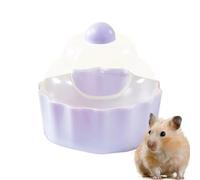 Nbhuiakl Toilettes pour hamster, salle de bain pour hamster, chinchilla, sauna en forme de gâteau, bac à sable transparent anti-fuite, stable et transparent pour gerbilles, hérissons, écureuils et