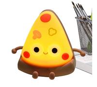Nbhuiakl Veilleuse à pizza | Veilleuse amusante avec minuterie d'arrêt automatique | Lampe USB portable | Veilleuse amusante rechargeable à intensité variable pour chambre d'enfant, lampe à pizza en