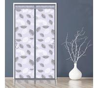 NBKJDSXL Magnétique Rideau de Porte Isolation Thermique, Transparent EVA Rideau Thermique Isolant Anti Froid Porte Entrée, Coupe-Vent Imperméable,sans Percage (85x230cm)