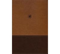 NBLA, Biblia Cronológica de Estudio, Interior a cuatro colores, Leathersoft, dos tonos café, Comfort Print