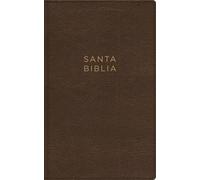 NBLA, Santa Biblia, Ultrafina, Letra gigante, Leathersoft, Café, Palabras de Jesús en Rojo