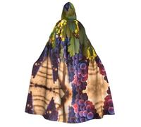 NBMghn Cape à capuche d'Halloween - Imprimé raisins du désert - Robe de cosplay pour fêtes, carnavals et expositions de bande dessinée