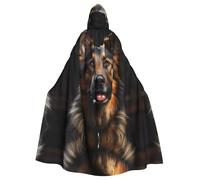 NBMghn Cape à capuche unisexe pour adulte, motif berger allemand, cape pour cosplay, fête et événements à thème