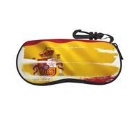 NBMghn Étui à lunettes - Pochette de protection souple avec fermeture éclair pour lunettes de soleil Motif drapeau de l'Afrique du Sud, Drapeau de l'Espagne., taille unique