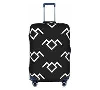 NBMghn Housse de protection pour valise - Extensible Twin Peaks Hibou Print Bagages Accessoires de voyage pour voyages d'affaires, blanc, L