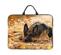 NBMghn Housse pour ordinateur portable motif drapeau des Bahamas Print14in - Sacoche Messenger avec poignée - Housse portable pour ordinateur portable de voyage et d'affaires, Berger allemand, Taille