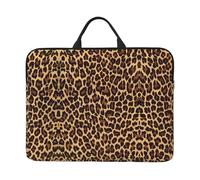 NBMghn Running Unicorns Print14in Sacoche pour ordinateur portable - Sacoche Messenger avec poignée - Housse pour ordinateur portable de voyage et d'affaires, Léopard guépard cool, Taille unique