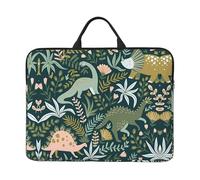 NBMghn Running Unicorns Print14in Sacoche pour ordinateur portable - Sacoche Messenger avec poignée - Housse pour ordinateur portable de voyage et d'affaires, Adorable dinosaure., Taille unique