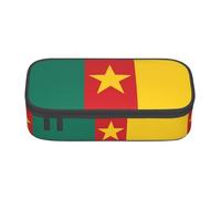 NBMghn Trousse à crayons avec motif drapeau du Ghana - Multi-usages - Organisateur de stylos - Trousse de papeterie - Trousse de maquillage, Drapeau du Cameroun, Taille unique, Cartable