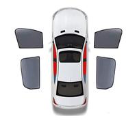 NBONNXML 4 pièces Voiture Vitres LatéRales Pare-Soleil, pour Peugeot 107 DéFendre UV Avant ArrièRe Vitres latérales Pare-Soleils Privée Protège Couverture