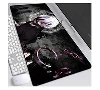 NBPRO XXL Tapis de Souris de Jeu Tapis Étanche Large de Clavier Gamer avec Bord Cousu Surface Texturée Haute Précision améliore la Vitesse et la précision Tokyo Ghoul-1