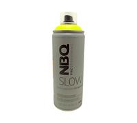 NBQ Slow Peinture en spray Jaune fluo 400 ml Finition mate basse pression pour graffiti et Street Art