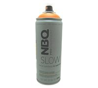 NBQ Slow Peinture en spray Orange fluo 400 ml Finition mate basse pression pour graffiti et Street Art
