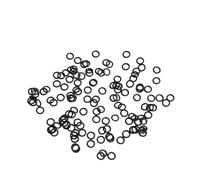 NBR 70 Lot de 100 joints toriques en caoutchouc nitrile, épaisseur de cordon de 1 mm, diamètre extérieur 3,2 à 65 mm, anneaux d'étanchéité noirs pour conduites hydrauliques, pompes, robinets, capteurs