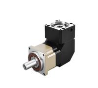 NBR90 Helical gear right angle planetary reducer with output shaft high precision for NEMA 34 stepper electronic starter or 80ST servo electronic starter IINKUEYK(NBR90-80 servo,1 to 35)