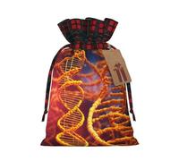 NBRIEU Dna Chain Sac cadeau réutilisable avec impression photo pour fête de Noël, mariage, cadeau