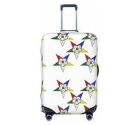 NBRIEU Housse de valise élastique à motif étoiles orientales à la mode, lavable, convient aux bagages de 45 à 32 cm, Noir , X-Large