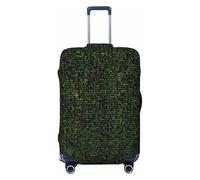 NBRIEU Housse de valise élastique avec impression de formule mathématique à la mode, lavable, convient aux bagages de 45 à 32 cm, Noir , Medium