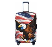 NBRIEU Housse de valise élastique lavable Motif aigle américain Noir Taille XL 45,7 à 81,3 cm, Noir , xl
