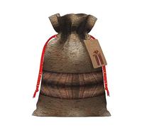 NBRIEU Lights Hit The Brick Wall Print Sac cadeau avec cordon de serrage réutilisable pour fête, mariage